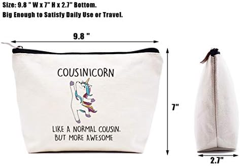 Libihua Cousinicorn como um primo normal, mas mais impressionante - bolsa de bolsa cosmética para bolsa de viagem para bolsa
