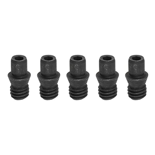 Uxcell M6x13-1 parafusos de ajuste de aço carbono para inserção de carboneto CNC Turning Tool, 10pcs