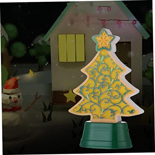 OSALADI 1 PC PC Christmas Tree Night Night Light Natal Tree iluminada Xmas Decorativa Night Light Christmas Desk Lamp