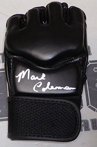 Mark Coleman assinou MMA Glove PSA/DNA CoA 10 11 12 100 Pride FC Grand Prix 2000 - Luvas UFC autografadas