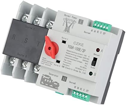 Ezzon YCQ4-100E/3P Dual Power Automático interruptor de transferência automática 220V AC 8Ka DIN ATS SWITCHES ININTERRUPTADO
