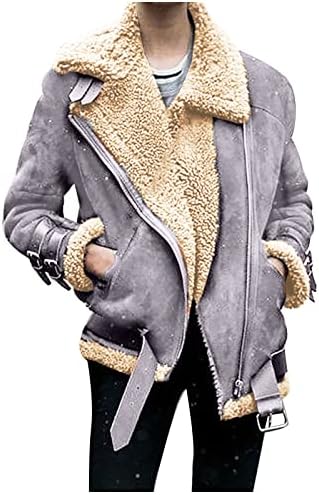 Overmal Winter Women Women Faux Lã Casaco Outwear Outwear