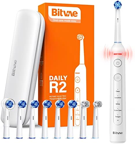 Bitvae Ultrassonic & rotating Electric Tonthers Pacote para adultos e crianças - ADA aceitou escovas de dentes recarregáveis ​​sônicas