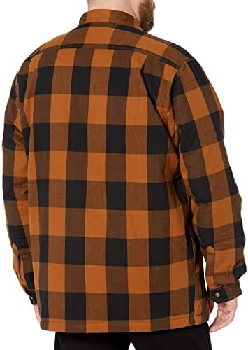 Carhartt Men's Relaxed Fit Heavyweight Flannel Sherpa forrado a camisa