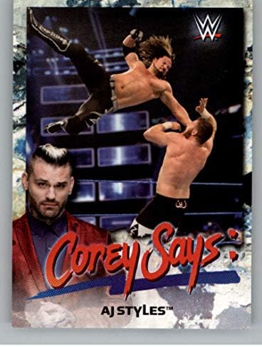 2019 Topps WWE Smackdown Live Corey diz CG-1 AJ Styles Wrestling Trading Card