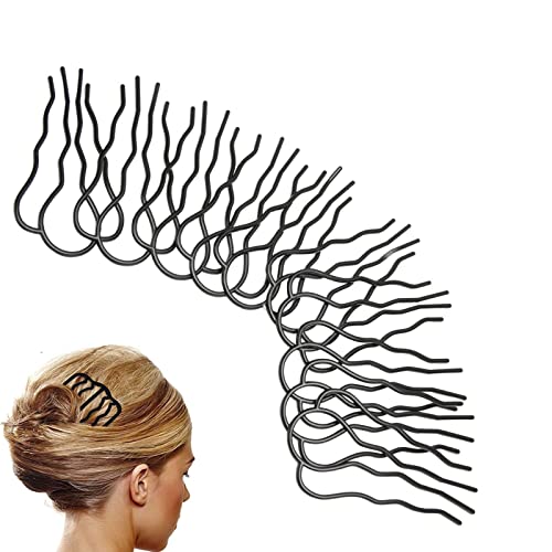 Pinos de cabelo Clipes Grips for Women Hair Styling Tool, 10 PCs Cabelo U CLIP METAL METAL COMPRETO BLATE FRANCÊS