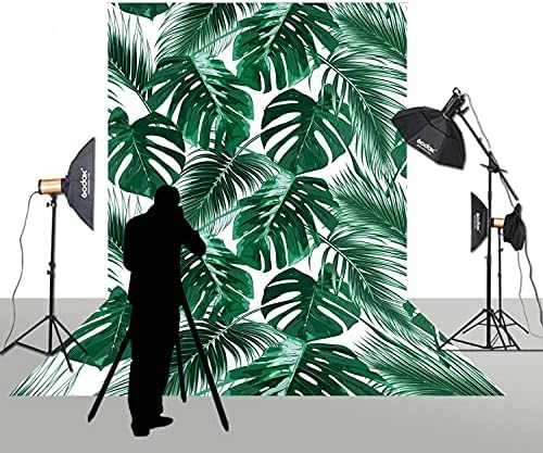 Huayi 8x12ft capa de selva tropical de jungs de palmeira verde-verde para fotografia decoração de festas de casamento recém-nascido