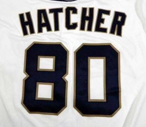 2015 San Diego Padres Justin Hatcher 80 Jogo emitiu White Jersey SDP0356 - Jogo usada MLB Jerseys