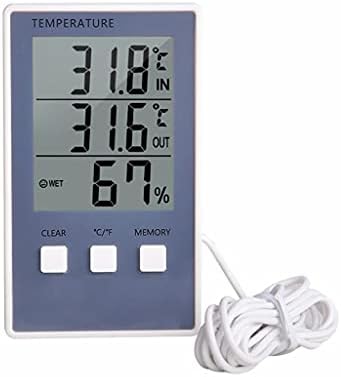 Houkai Termômetro Digital Higrômetro Indoor Temperatura Outdoor Medidor de umidade Exibir Monitor climático Monitore LCD Screen