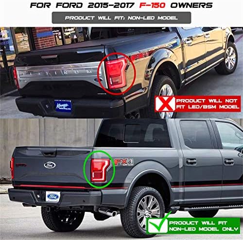 Spyder 5083685 Ford F150 2015-2017 Luzes traseiras LED da barra de luz - fumaça preta