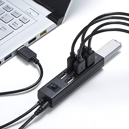 Sanwa Supply USB-2H702BKN USB 2.0 Hub