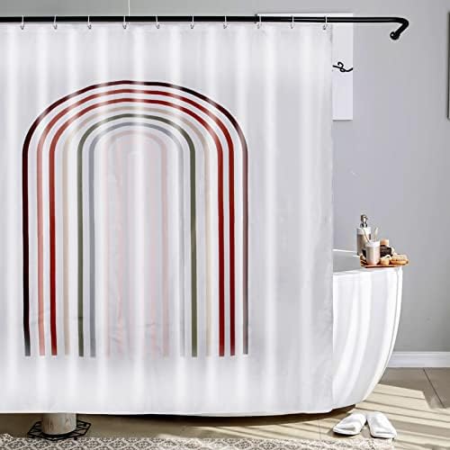 Cortana de chuveiro de poliéster à prova d'água - cortinas de chuveiro de poliéster para banheiro, 72 x 72 polegadas