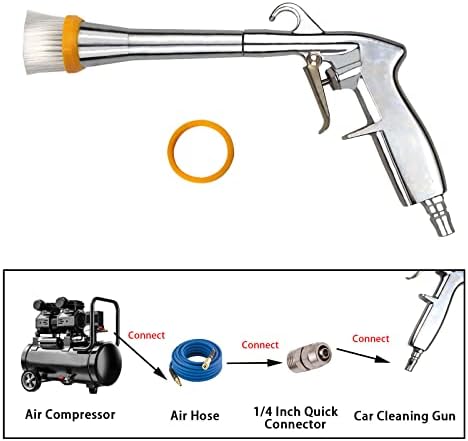 Pistola de limpeza de carros de mosca, pistola de lavagem de pulverização de interiores de carros de alta pressão