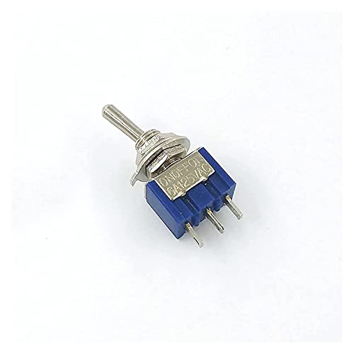 Gead 10pcs alterne o interruptor ON-OFF-ON 3 PIN 3 Posição Mini trava MTS-103 AC 125V/6A 250V/3A Botão liga/desliga SPDT CAR AUTO AUTO