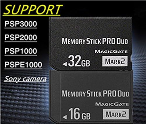 16 GB de alta velocidade de memória stick pro duo psp acessórios/camera Memorycard