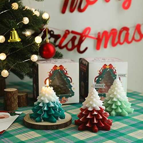 Velas de Natal para Casas de Casa, Waekiytl Celas de Velas Conjunto de Presentes de Arregada de Natal Velas para