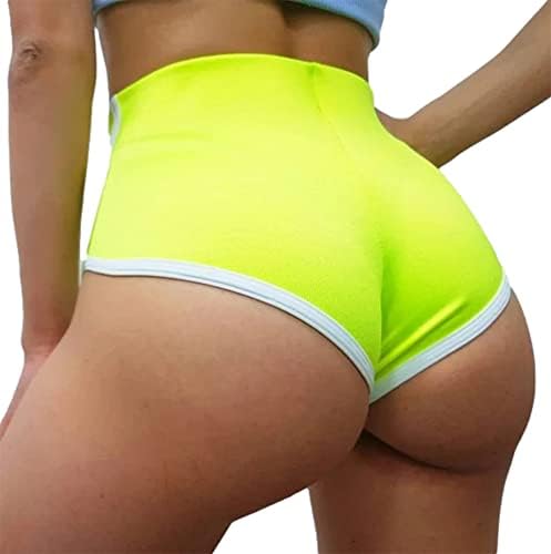 BZB Women's High Caist Yoga Shorts Ginásio Executar Pontas Hot Pants Hot Athletic Butting Sports Sports Leggings