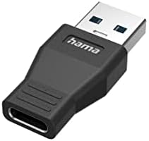 Adaptador Hama USB C, USB um homem para USB C feminino