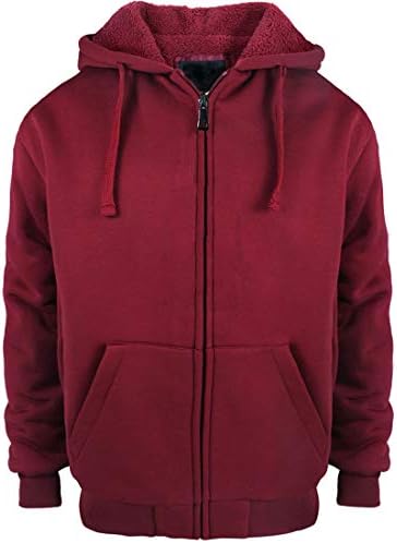 Hoodies yasumond para homens moletom com zíper de lã Sherpa pesado com capuz casacos de inverno com capuz