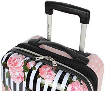 Betsey Johnson Designer Undersseat Magago Collection- 15 polegadas Hardside Carry On Say para mulheres- Leve sob