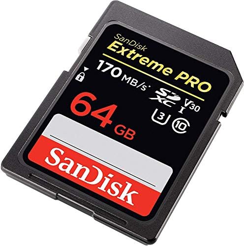 Sandisk 64GB SDXC SD Extreme Pro Memory Card Pacote Funciona com Nikon D3500, D7500, D5600 Câmera DSLR Digital 4K