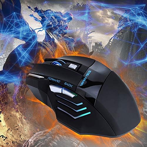 Game Mouse, 5 ratos de jogo DPI ajustáveis, Gaming Professional Players Office Home para competição de jogos para jogadores sofisticados