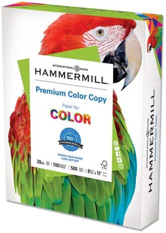 Papel de cópia colorida, 28 lb., 8-1/2 x11, 100 ge/114 iso, 2500/ct, nós, vendemos como 1 papelão-papel de cópia colorida Hammermill,