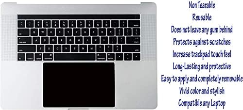 Protetor de trackpad premium do Ecomaholics para Dell XPS 13 9360 laptop de 13,3 polegadas, capa de touch de touch preto