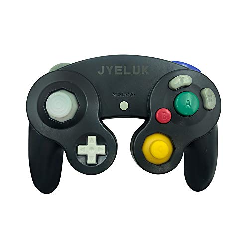 Controlador com fio Jyeluk Gamecube compatível com Nintendo Gamecube Black