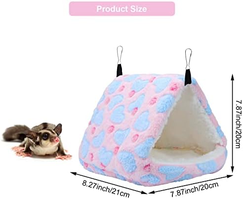 Litewoo Sugar planador bolsa para dormir pequena redes de animais pequenos, cama de algodão quente para hamster de rato