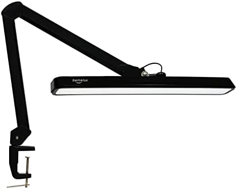 Lâmpada de mesa de arquiteto led de Bemelux com grampo, braço de metal 2000 lúmens escurecendo lâmpada de mesa para tarefas para tarefas