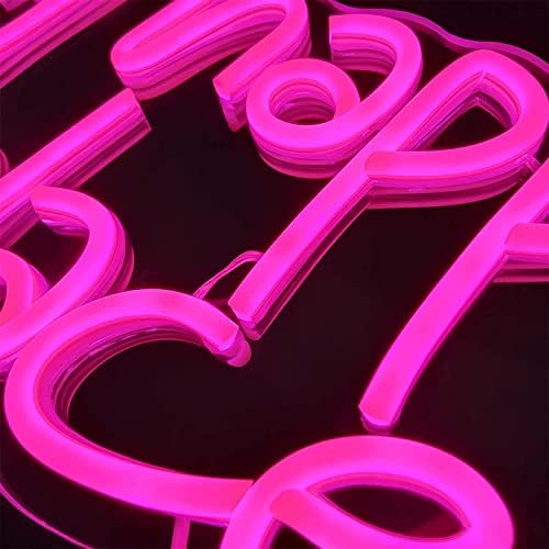 DVTEL MEU FELIZ LUGAR LUZES NEON LUZES, Decoração da sala Pink LED LUZES NOTIVAS USB COM SWITCH, SIGNA LUMO