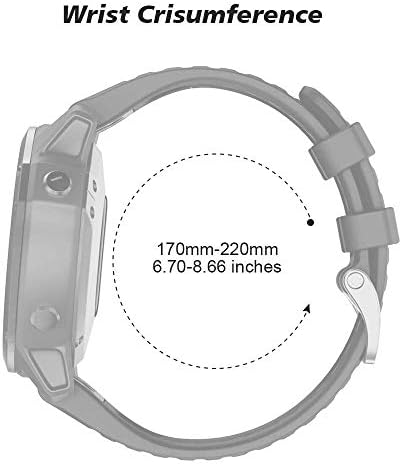 Banda de relógio genérico Fenix ​​5 22mm Largura Compatível com Fenix ​​5/Fenix ​​5 Plus/Fenix ​​6/Fenix ​​6 Pro/Forerunner