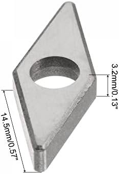 UXCELL 9/16 X1/8 CARBIDO Turnando assentos de inserção calço de 35 graus MV1603 para suporte de ferramenta indexível 5pcs