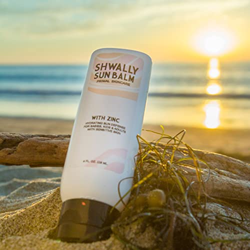 Shwally Zinc e Mineral de abacate Sunbalm 30spf, a única loção real do sol primal, alimentado com grama, petróleo