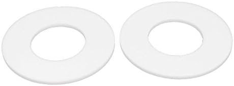 Aexit dn32 38x78x3mm ptfe flange ket de tubo sanitário encaixe as arruelas planas 2pcs brancos 2pcs