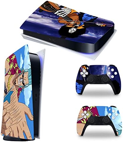 Skin Pirate Anime-Ps5 para PlayStation 5 Disc Edition com console e controlador Full Set