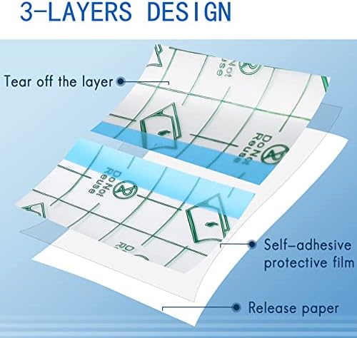 Yunle 1 Roll Bandagem à prova d'água e 25 peças adesivas de alongamento transparentes faixas de bandagem à prova d'água de fita adesiva