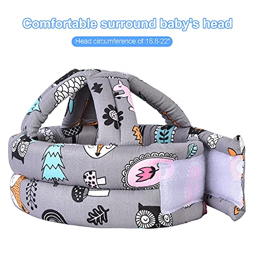 Toraso Baby Head Protector e joelheira para bebês para rastejar, capacete de segurança infantil e capacete de bebê para andar ， por