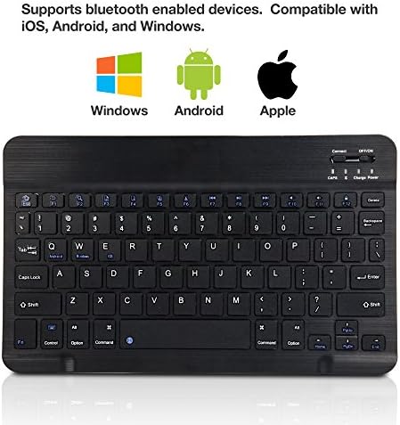 Teclado de onda de caixa compatível com o teclado Samsung Galaxy S23 - Slimkeys Bluetooth, teclado portátil com comandos