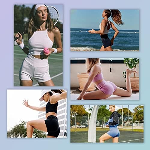 3 pacote de shorts de ioga - 3 Spandex High Waisty Volleyball Booty Shorts para mulheres Biker de dança de controle de