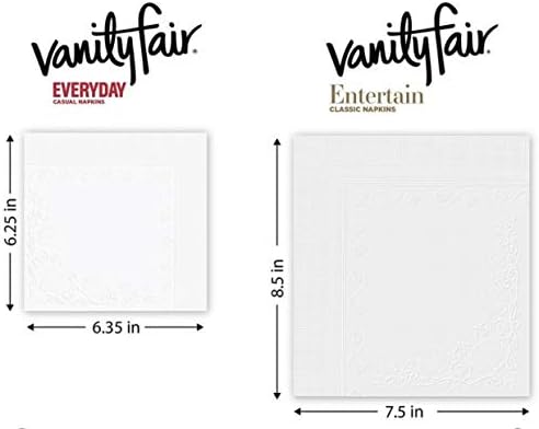 Vanity Fair Impressions 3-Bly guardanapos, 60 contagem, pacote de 2