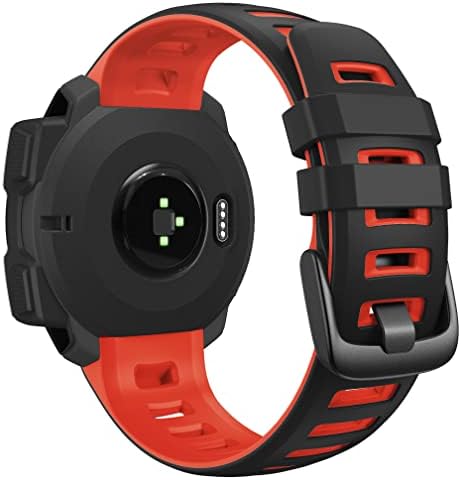 MGTCAR Silicone WatchBands tiras para Garmin Instinct Smart Watch Relógio 22mm Banda de pulseira de pulseira Instinto/esports/maré/solar