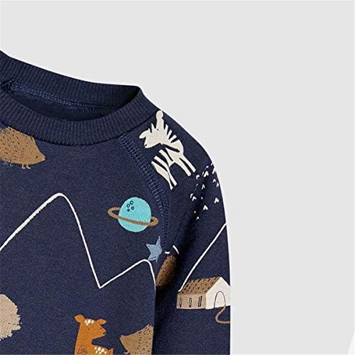 Meninas meninas meninas criança de manga comprida algodão pullover pullocatom sweetshirt desenho animado de Natal