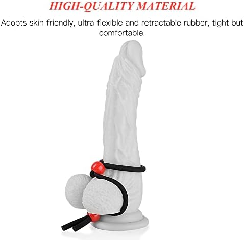 Anel de pau ajustável e vibrador realista