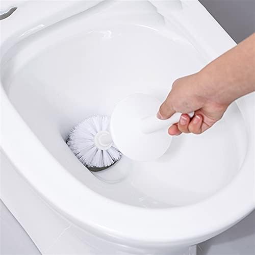 Escova de vaso sanitário de cama, suporte para limpeza de banheiros domésticos Conjunto de escova Long Handlends Toilet Creative