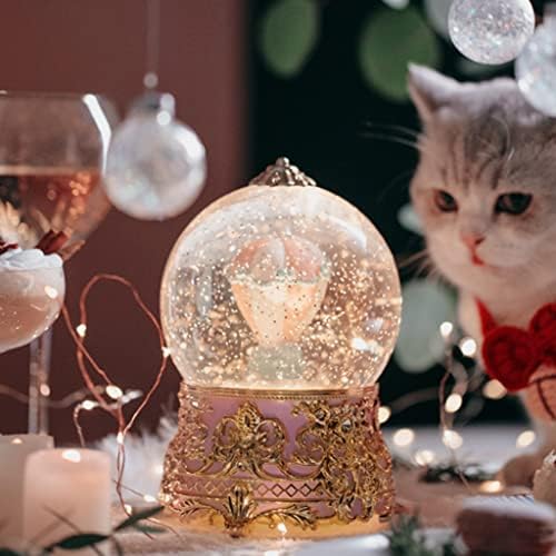 Dlvkhkl Fantasy Snowflake Crystal Ball Box Octave Box Night Light para enviar namorada masculina Bestie Birthday Gift