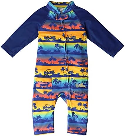 UV Skinz Baby Boys 'Sun and Swimsuit With UPF 50+ Proteção solar-maiô de uma peça, bebê e criança morta natação
