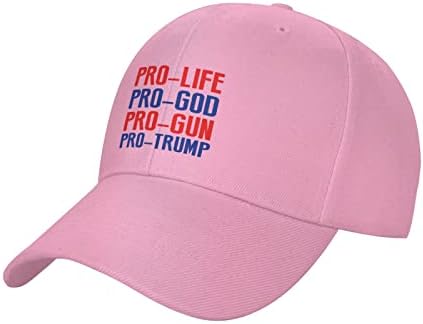 Pro Life Pro Gun Pro God Pro Trump Mens feminino Hat de Baseball Casual Bap Summer Dad