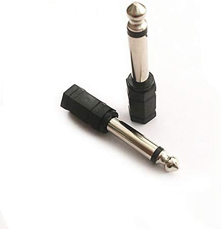 ProfessionalMicrophone Adapter Audio Converter Microfone Plug Mono Audio 6,35 mm 1/4 masculino a 3,5 mm 1/8 fêmea